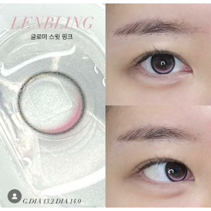 【散光】Lenbling Eye Only 1 Month Glomi Sweet Pink 每月抛棄散光彩妝隱形眼鏡